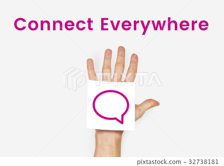 Stay Connected Social Connection Concept Stay Connected Social Connection Concept 32738181