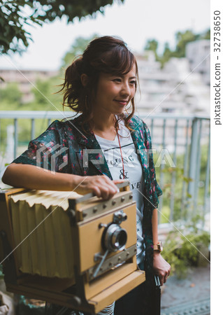 攝影女郎 大畫幅相機 攝影師 32738650