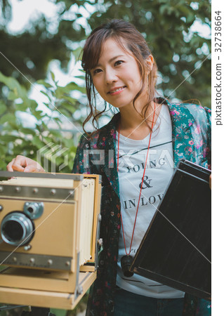 camergirl, large format camera, photographer 32738664