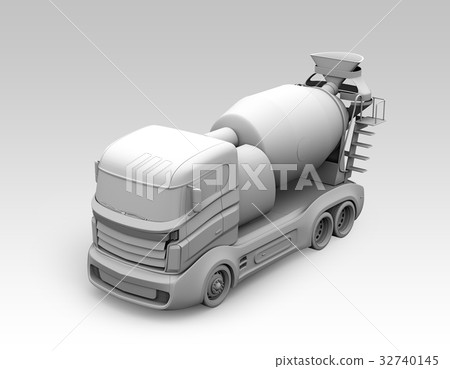 未加工的汽車的灰色陰影圖像 32740145