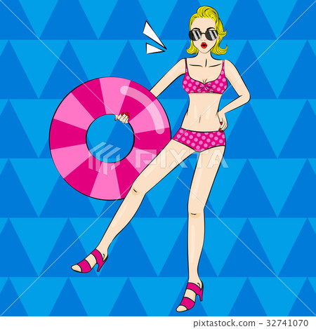 pop of cartoon woman 32741070