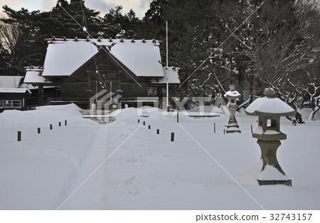 Winter in Matsumae-Matsumae Shrine Winter in Matsumae-Matsumae Shrine 32743157