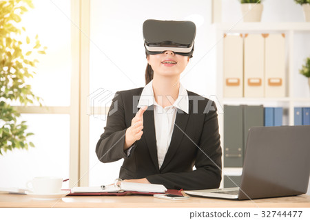 asian business woman hand gesture shaking posing asian business woman hand gesture shaking posing 32744477
