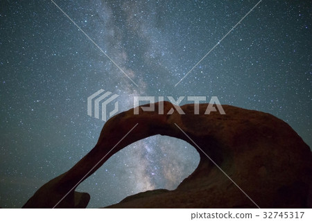 Milky Way Galaxy 2 over Mobius Arch 32745317