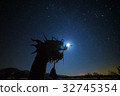 Dragon statue towering over the moon 32745354