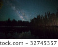 Glacier Lake and Milky Way Galaxy in Yosemite National Park 32745357