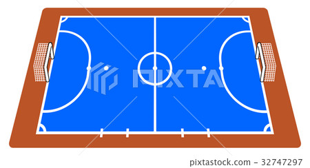Futsal court-indoor and side view Futsal court-indoor and side view 32747297