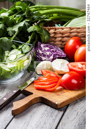 Chopped vegetables Chopped vegetables 32747464