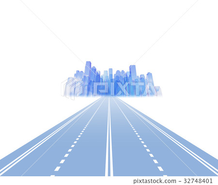 運行在高速公路的後勤系統往城市 運行在高速公路的後勤系統往城市 32748401