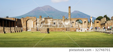 The famous antique site of Pompeii, near Naples. The famous antique site of Pompeii, near Naples. 32748701