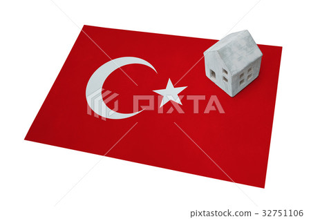 Small house on a flag - Turkey 32751106