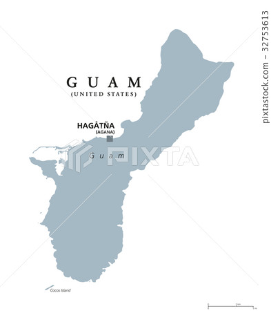 Guam political map 32753613