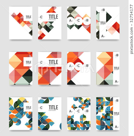 Set of brochure cover templates Set of brochure cover templates 32754177