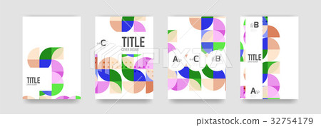 Set of brochure cover templates 32754179