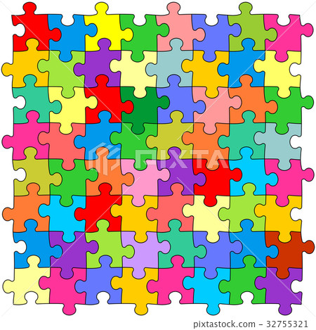 Seamless color puzzles background 32755321