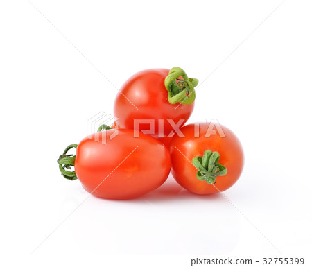 Grape or cherry tomatoes isolated on white Grape or cherry tomatoes isolated on white 32755399