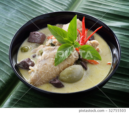Thai green chicken curry 32755503