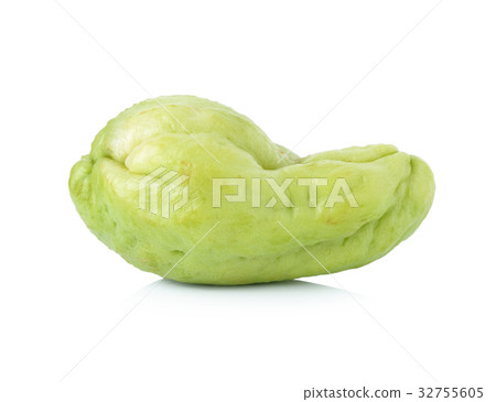 Chayote isolated on white background Chayote isolated on white background 32755605