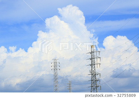 在夏天藍天的雲彩 32755809