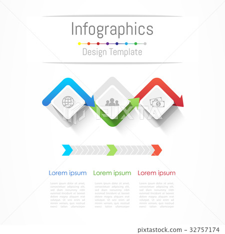 Infographic design elements with 3 options Infographic design elements with 3 options 32757174