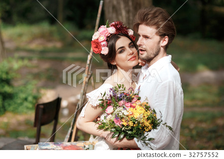 Wedding decoration in the style of boho, floral 32757552