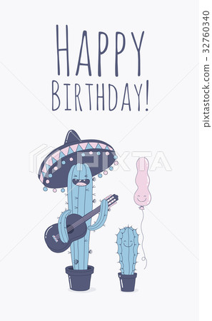 Happy New Year card. Santa s greetings.  32760340