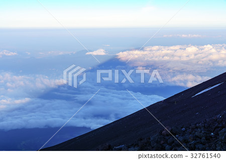 Shadow Fuji Mt. Fuji Shadow Fuji Mt. Fuji 32761540