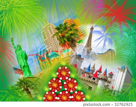 The abstract Las Vegas collage The abstract Las Vegas collage 32762925