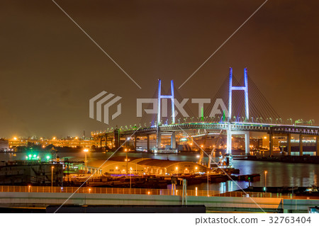 [Kanagawa] Yokohama night view 32763404
