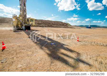 Drilling at an open pit 32766290