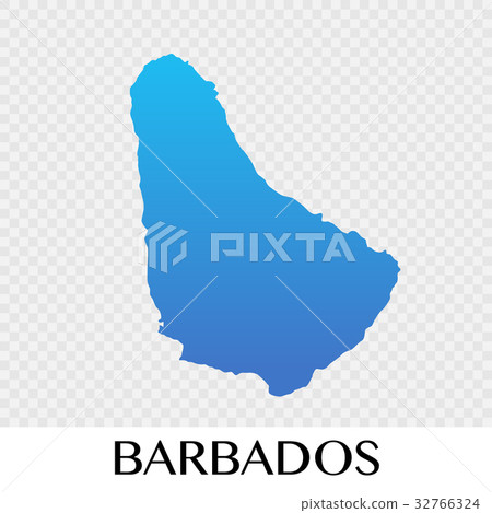 Barbados map in North America continent Barbados map in North America continent 32766324
