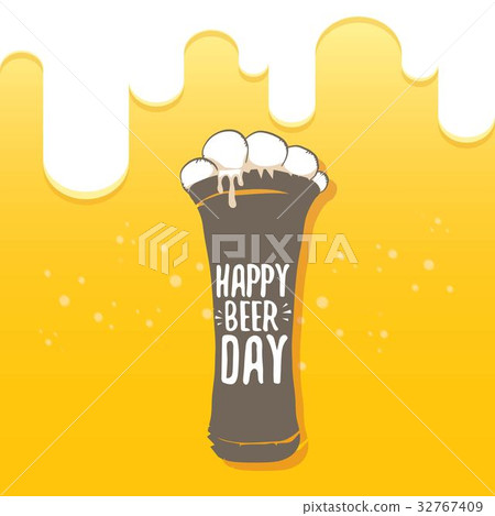 happy beer day vector graphic poster. happy beer day vector graphic poster. 32767409