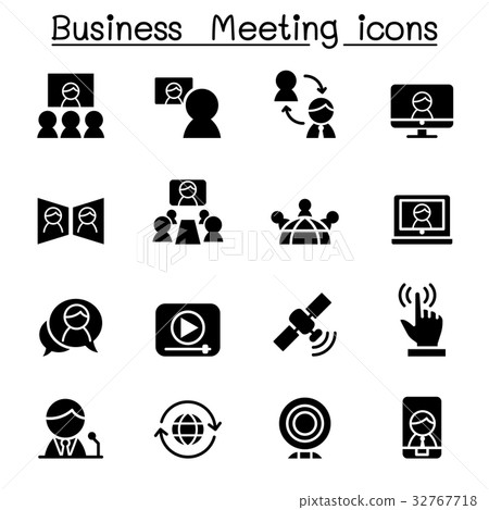 Business Meeting icons Business Meeting icons 32767718