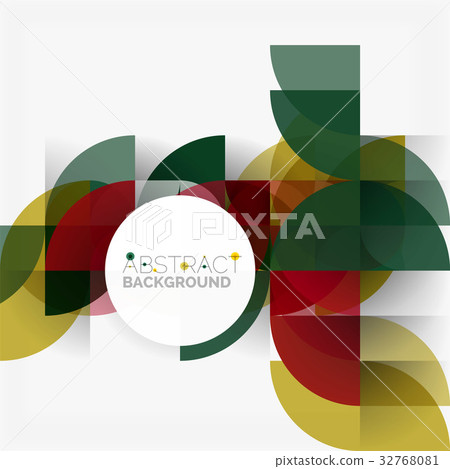 Modern geometrical abstract background circles 32768081
