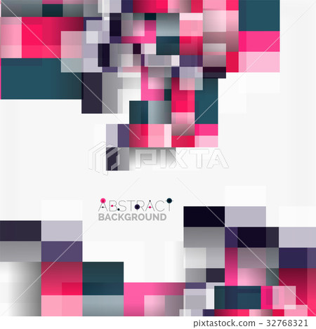 Abstract blocks template design background, simple 32768321