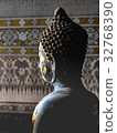 Buddha Statue in Ancient Temple,Thailand 32768390
