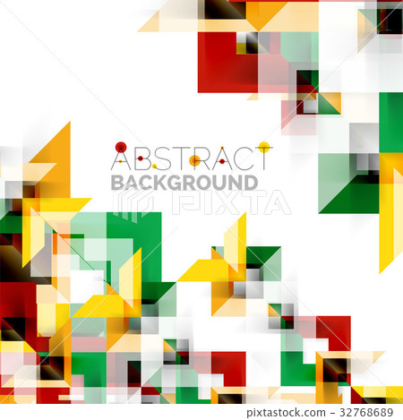 Modern square geometric pattern design on white Modern square geometric pattern design on white 32768689