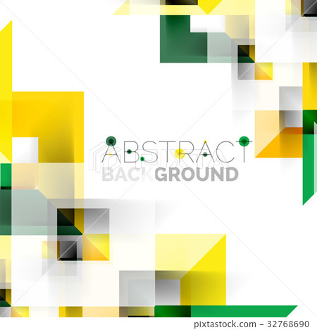 Modern square geometric pattern design on white Modern square geometric pattern design on white 32768690