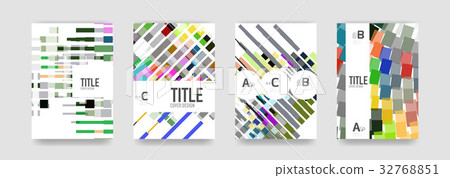 Set of brochure cover templates 32768851