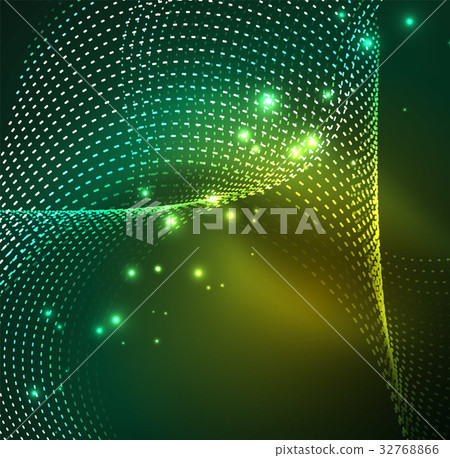 Vector wave particles background Vector wave particles background 32768866