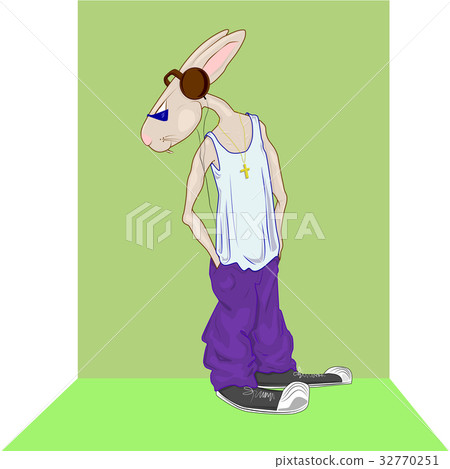 Rabbit in the headphones Rabbit in the headphones 32770251