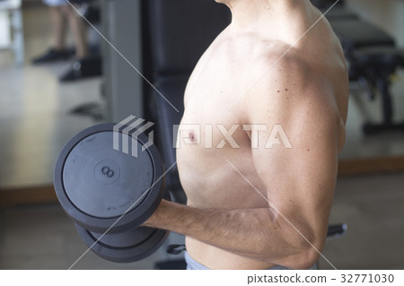 Male gym fitness workout Male gym fitness workout 32771030