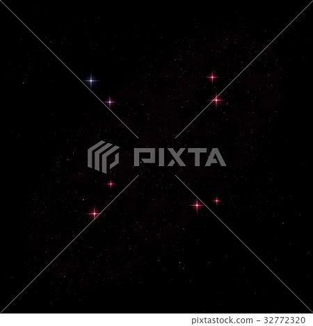 Small part of an infinite star field. 3D rendering 32772320