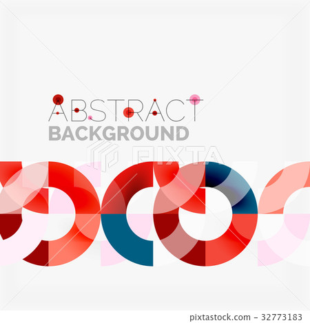 Colorful rings on grey background, modern Colorful rings on grey background, modern 32773183