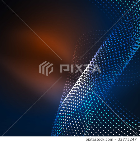 Vector wave particles background 32773247