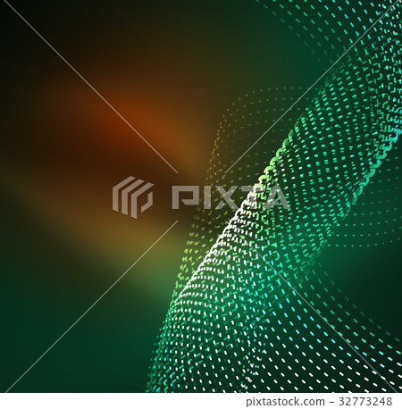 Vector wave particles background 32773248
