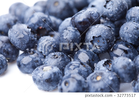 Ripe and juicy fresh picked blueberries Ripe and juicy fresh picked blueberries 32773517