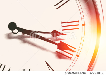 clock time roman hour number vintage color tone clock time roman hour number vintage color tone 32774012