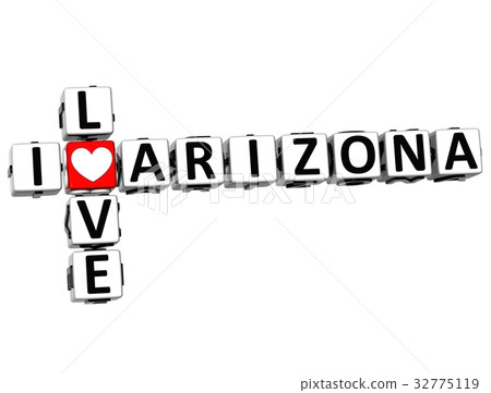 3D I Love Arizona Crossword 32775119