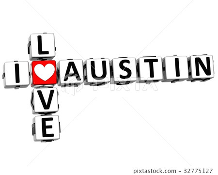 3D I Love Austin Crossword 32775127